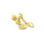 Leo Pizzo Heart Drop Diamond Earrings in 18k Gold